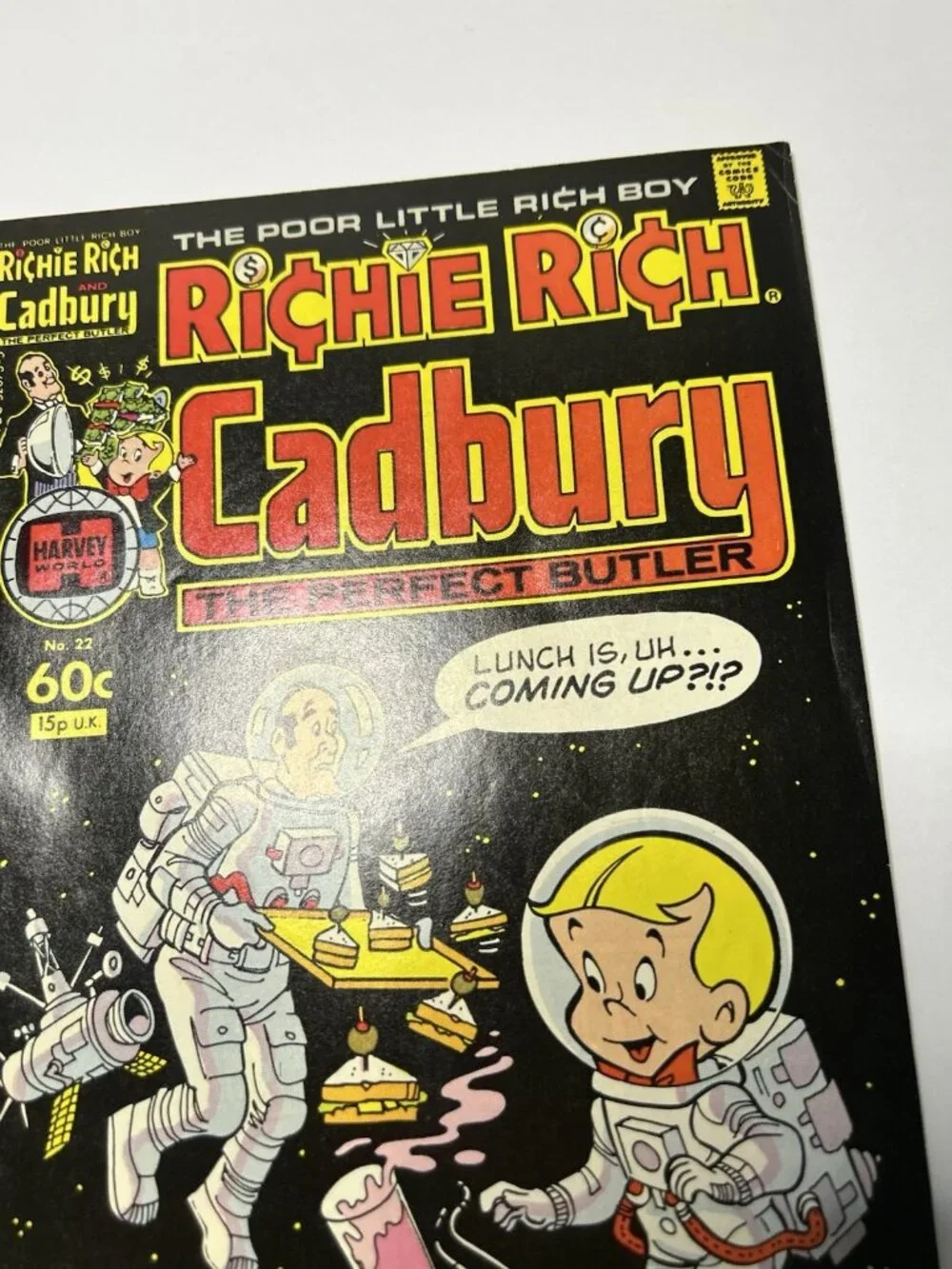 Richie Rich and Cadbury #22 Harvey World Comics 1982 Comic Book